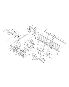General Assembly Diagram and Parts List for 19A70044100 58Inch Cub Cadet Lawn Tractor